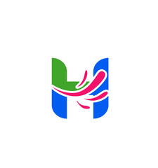 Letter H logo. Creative concept icon