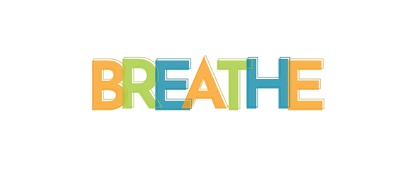 Breathe word concept