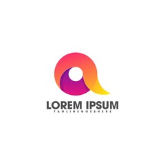 abstract transparent ribbons design template