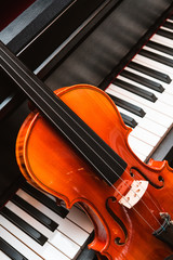 Violin and piano. Classical music.