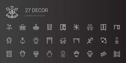 decor icons set