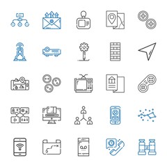 technology icons set