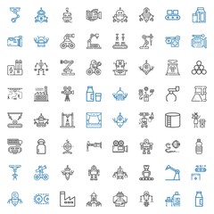 production icons set
