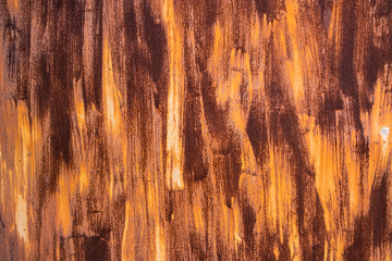 Rusted sheet of metal and grunge texture. Corrosion and oxidized background. 