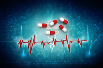 Fototapeta premium 3d rendering tablets