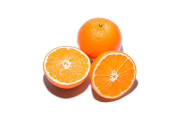 Orange. Isolated on White Background with Shadow.