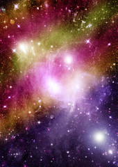 Fototapeta premium galaxy in a free space