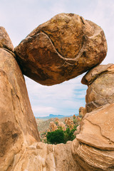 Balanced Rock in Rocky Landscape - 259502102
