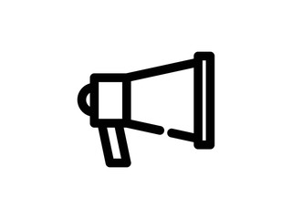 megaphone outline vector icon