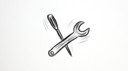 screwdriver and key icon