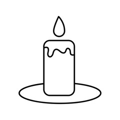 Candle outline icon
