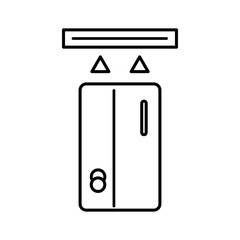 Inserting credit card vector icon