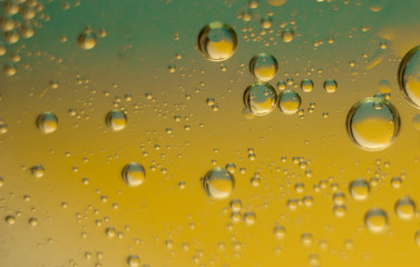 sunflower oil bubbles 