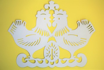 Easter paper cutting