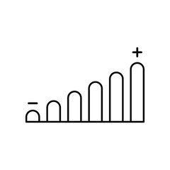 Volume adjustment Icon on white background