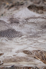 Top view brown crater volcano active textured background
