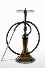 Modern hookah isolated on white background