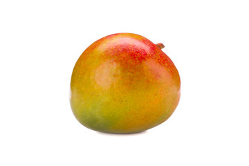 Fresh tropical mango isolated on white background
