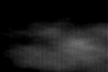 Halftone monochrome grunge vertical lines texture.