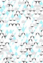 Irregular vector colorful abstract geometric pattern with triangles and hexagons