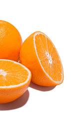 Orange. Isolated on White Background with Shadow.