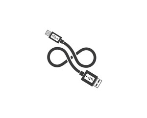 usb icon vector illustration