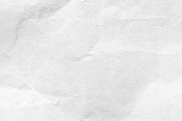 White crumpled paper texture background. Close-up.