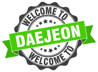 Obraz premium Daejeon round ribbon seal