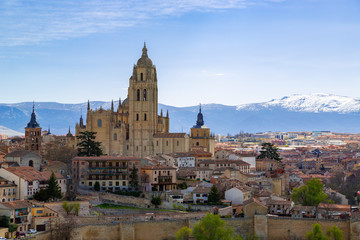 Naklejka na ściany i meble Segovia Cathedral Spain