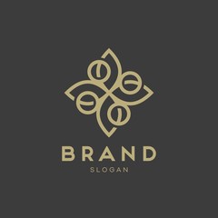 Universal creative premium symbol. Elegant ornament logo icon. Universal ornament design