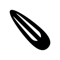 Hair barrette icon. Vector Illustratyion. EPS10