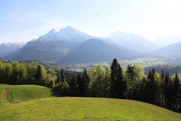 Naklejka premium Berglandschaft Alpenpanorama in Berchtesgaden