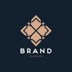 Universal creative premium symbol. Elegant ornament logo icon. Universal ornament design