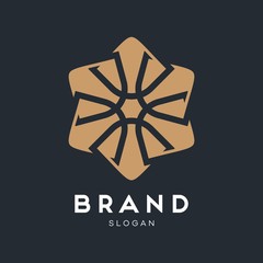 Universal creative premium symbol. Elegant ornament logo icon. Universal ornament design