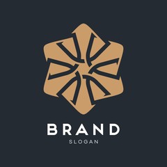 Universal creative premium symbol. Elegant ornament logo icon. Universal ornament design