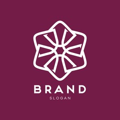 Universal creative premium symbol. Elegant ornament logo icon. Universal ornament design