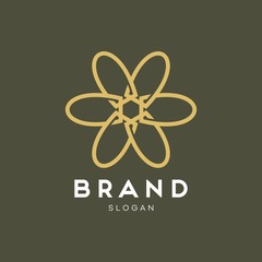 Universal creative premium symbol. Elegant ornament logo icon. Universal ornament design