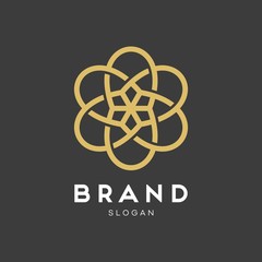 Universal creative premium symbol. Elegant ornament logo icon. Universal ornament design