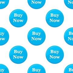 Seamless canvas with blue "buy now" stickers. Fabric wallpaper.  The ability to stretch to any size in all directions without loss of quality.  Vector illustration. 