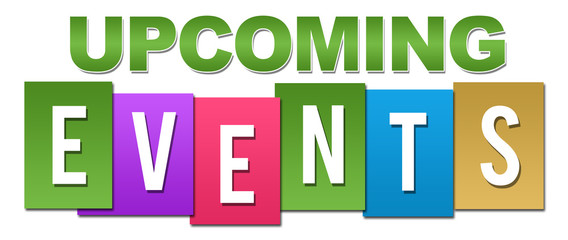 Upcoming Events Professional Colorful 