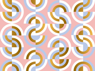 Multicolor geometric shapes seamless pattern