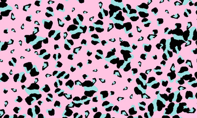 Leopard print design. Animal skin pattern.