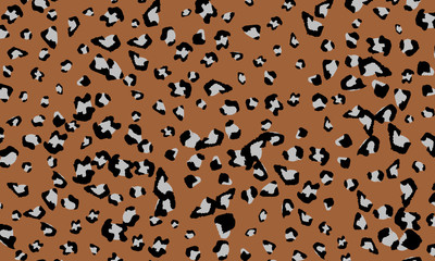 Leopard print design. Animal skin pattern.