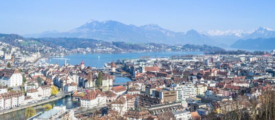 Fototapeta na wymiar Lucerne. Top view