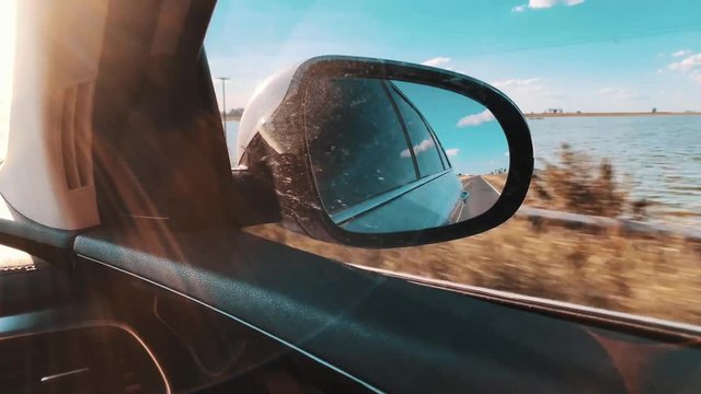 Car Mirror - Trip