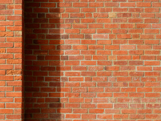 old brick wall with shadow
