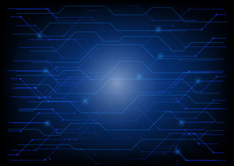 Abstract digital technology background with line and light explosion, Vector illustration.