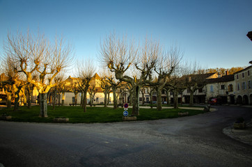 Fourcès is an original round Bastide in the Department of Gers, France