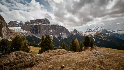 Bergansicht der europäischen Alpen