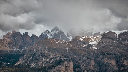 Bergansicht der europäischen Alpen